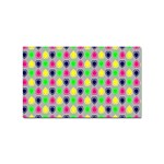 Colorful Mini Hearts Grey Sticker Rectangular (10 pack) Front