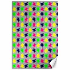 Colorful Mini Hearts Grey Canvas 20  X 30  by ConteMonfrey