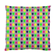 Colorful Mini Hearts Grey Standard Cushion Case (one Side) by ConteMonfrey