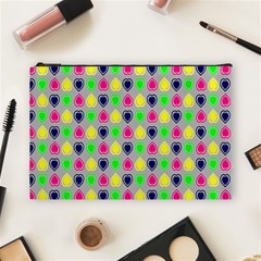 Colorful Mini Hearts Grey Cosmetic Bag (large) by ConteMonfrey