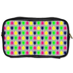 Colorful Mini Hearts Grey Toiletries Bag (two Sides) by ConteMonfrey