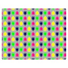 Colorful Mini Hearts Grey Double Sided Flano Blanket (medium)  by ConteMonfrey