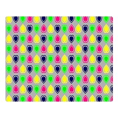 Colorful Mini Hearts Grey Double Sided Flano Blanket (large)  by ConteMonfrey