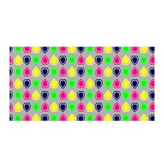 Colorful Mini Hearts Grey Satin Wrap 35  X 70  by ConteMonfrey