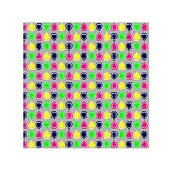 Colorful Mini Hearts Grey Square Satin Scarf (30  X 30 ) by ConteMonfrey