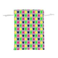 Colorful Mini Hearts Grey Lightweight Drawstring Pouch (l) by ConteMonfrey