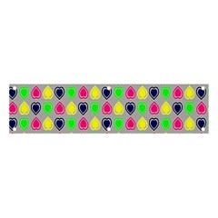 Colorful Mini Hearts Grey Banner And Sign 4  X 1 