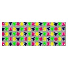 Colorful Mini Hearts Grey Banner And Sign 8  X 3 