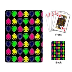 Black Blue Colorful Hearts Playing Cards Single Design (rectangle) by ConteMonfrey