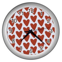 Little Hearts Wall Clock (silver) by ConteMonfrey