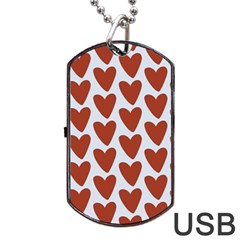 Little Hearts Dog Tag Usb Flash (one Side) by ConteMonfrey