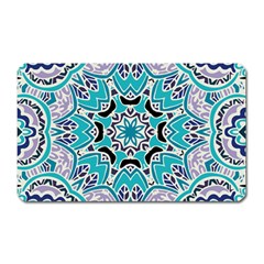 Blue Shades Mandala   Magnet (rectangular) by ConteMonfrey