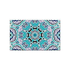 Blue Shades Mandala   Sticker Rectangular (100 Pack) by ConteMonfrey