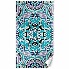 Blue Shades Mandala   Canvas 40  X 72  by ConteMonfrey