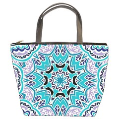 Blue Shades Mandala   Bucket Bag by ConteMonfrey