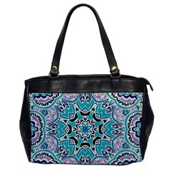 Blue Shades Mandala   Oversize Office Handbag by ConteMonfrey