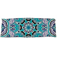 Blue Shades Mandala   Body Pillow Case (dakimakura) by ConteMonfrey