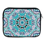 Blue Shades Mandala   Apple iPad 2/3/4 Zipper Cases Front