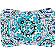 Blue Shades Mandala   Velour Seat Head Rest Cushion by ConteMonfrey