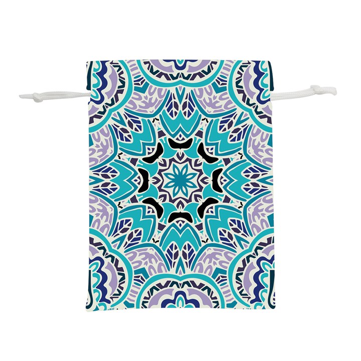 Blue Shades Mandala   Lightweight Drawstring Pouch (L)