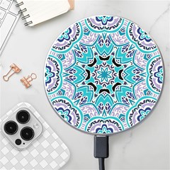 Blue Shades Mandala   Wireless Charger by ConteMonfrey