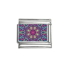 Cold Colors Mandala   Italian Charm (9mm)