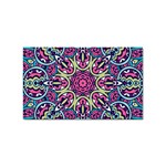 Cold Colors Mandala   Sticker Rectangular (10 pack) Front