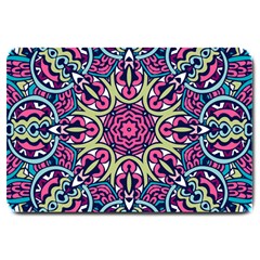 Cold Colors Mandala   Large Doormat by ConteMonfrey