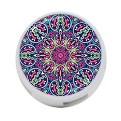 Cold Colors Mandala   4-port Usb Hub (one Side) by ConteMonfrey