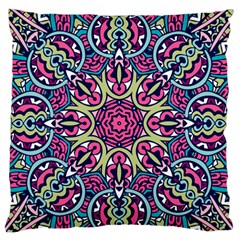 Cold Colors Mandala   Standard Flano Cushion Case (one Side) by ConteMonfrey