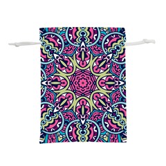 Cold Colors Mandala   Lightweight Drawstring Pouch (l) by ConteMonfrey