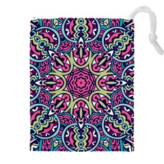 Cold Colors Mandala   Drawstring Pouch (4xl) by ConteMonfrey