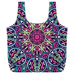 Cold Colors Mandala   Full Print Recycle Bag (xxl)