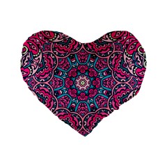 Good Vibes Brain Standard 16  Premium Heart Shape Cushions by ConteMonfrey