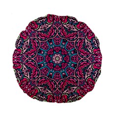 Good Vibes Brain Standard 15  Premium Flano Round Cushions by ConteMonfrey