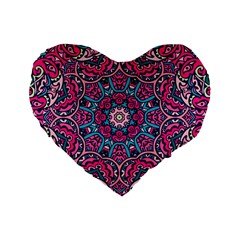 Good Vibes Brain Standard 16  Premium Flano Heart Shape Cushions by ConteMonfrey