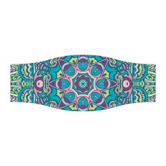 Green, Blue And Pink Mandala  Stretchable Headband by ConteMonfrey