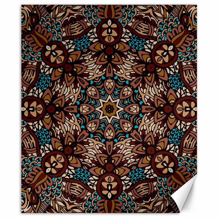 Vintage Vibes Mandala  Canvas 8  x 10 