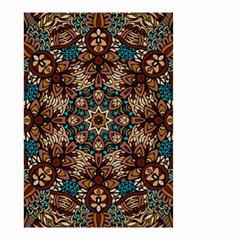 Vintage Vibes Mandala  Small Garden Flag (two Sides) by ConteMonfrey