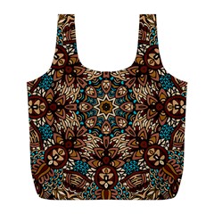 Vintage Vibes Mandala  Full Print Recycle Bag (l) by ConteMonfrey