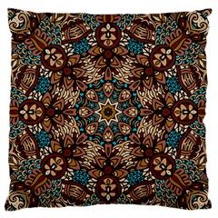 Vintage Vibes Mandala  Large Flano Cushion Case (one Side) by ConteMonfrey