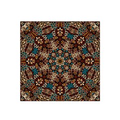 Vintage Vibes Mandala  Satin Bandana Scarf 22  X 22  by ConteMonfrey