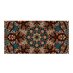 Vintage Vibes Mandala  Satin Wrap 35  X 70  by ConteMonfrey