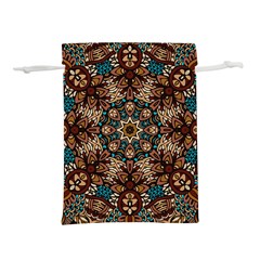 Vintage Vibes Mandala  Lightweight Drawstring Pouch (l) by ConteMonfrey