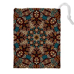 Vintage Vibes Mandala  Drawstring Pouch (5xl) by ConteMonfrey