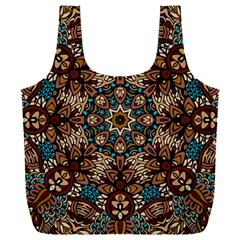 Vintage Vibes Mandala  Full Print Recycle Bag (xxl) by ConteMonfrey