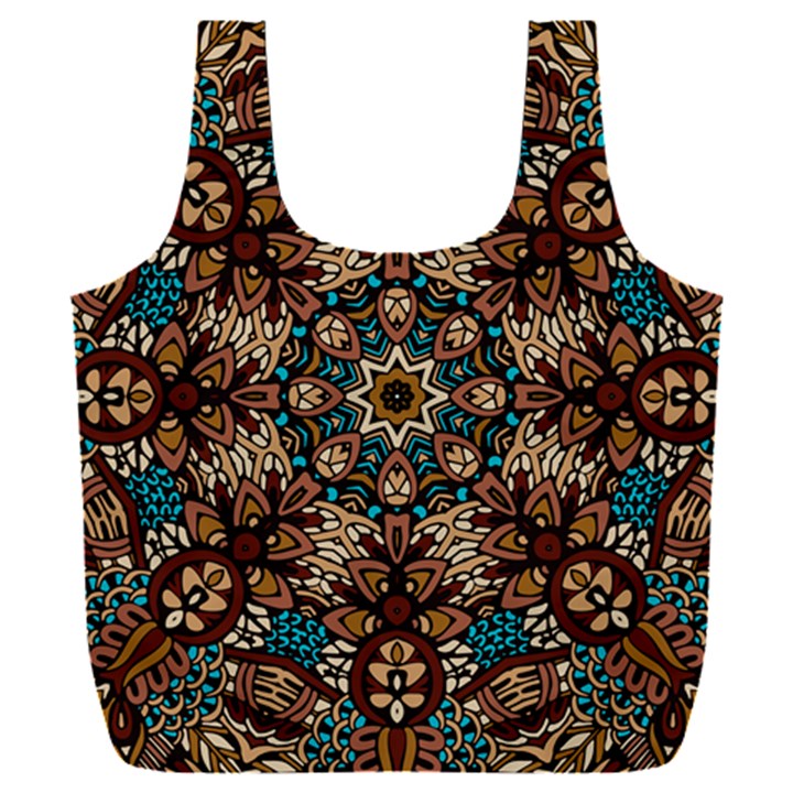 Vintage Vibes Mandala  Full Print Recycle Bag (XXXL)