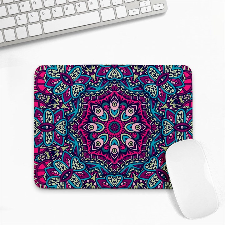 Purple, Blue And Pink Eyes Small Mousepad