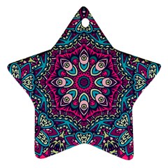 Purple, Blue And Pink Eyes Ornament (star) by ConteMonfrey