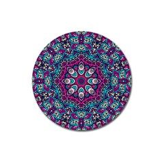 Purple, Blue And Pink Eyes Magnet 3  (round) by ConteMonfrey